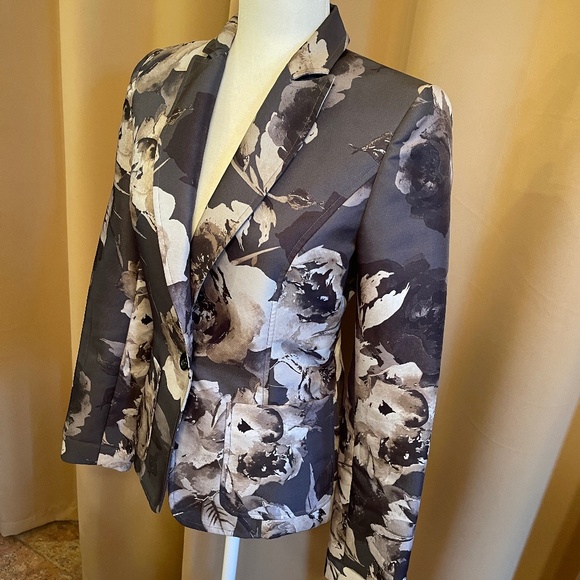 NEW! Craig Taylor One Button Fitted Floral Blazer, Jacket Size 4 - Picture 4 of 11